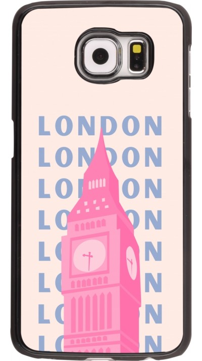 Coque Samsung Galaxy S6 - London Pink Print