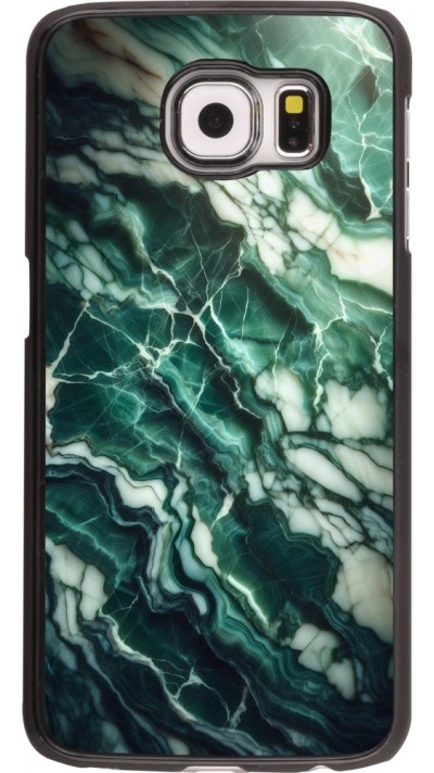 Coque Samsung Galaxy S6 - Marbre vert majestueux