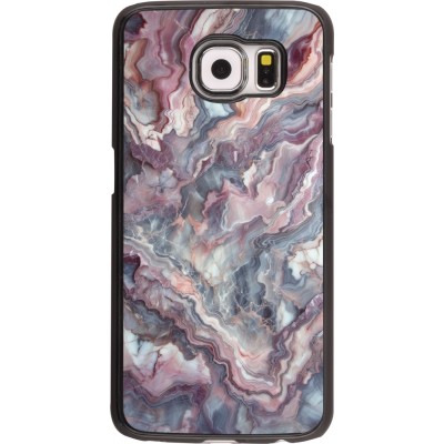 Coque Samsung Galaxy S6 - Marbre violette argentée