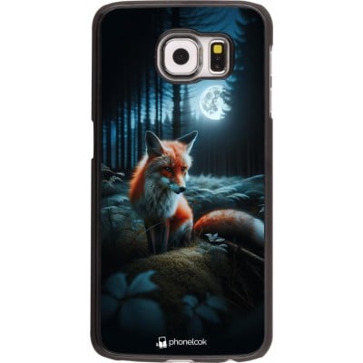 Coque Samsung Galaxy S6 - Renard lune forêt