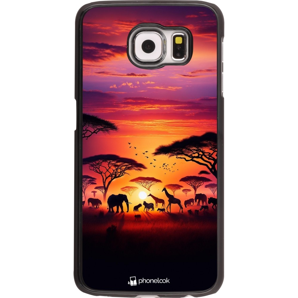 Coque Samsung Galaxy S6 - Safari sunset wildlife