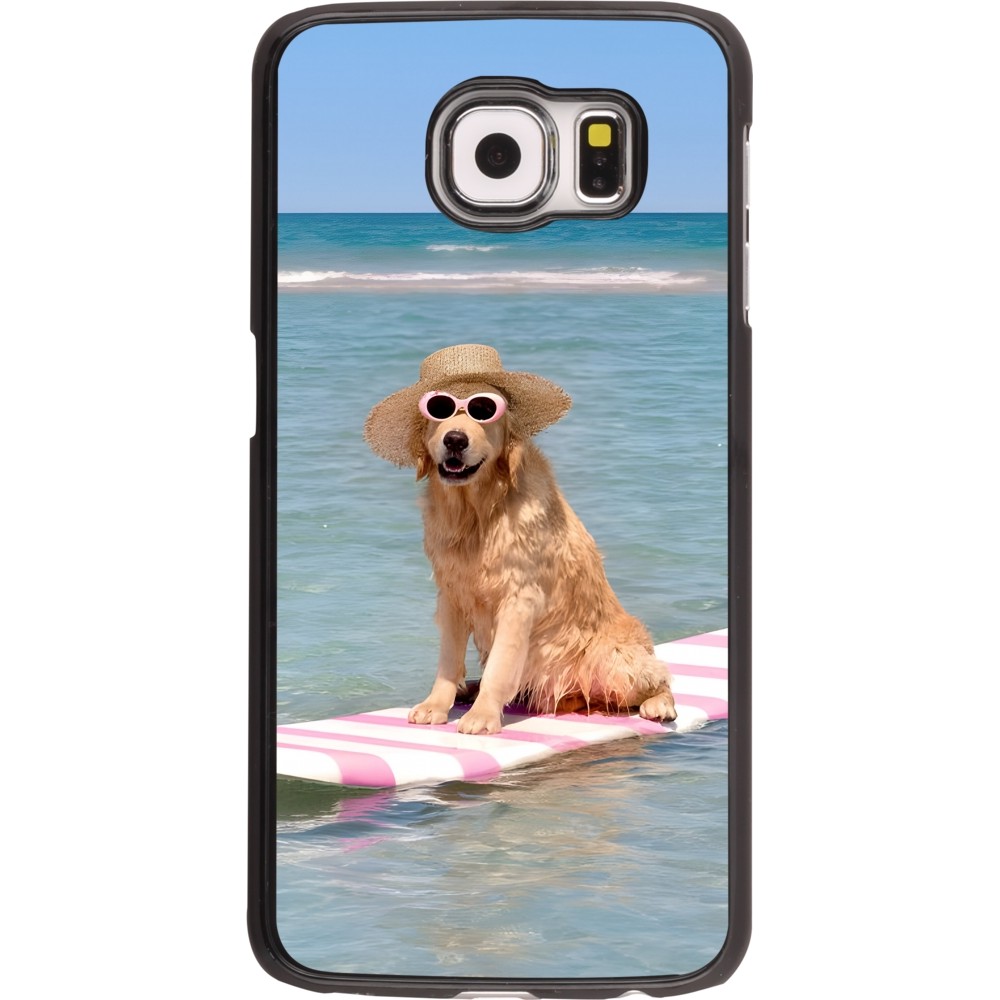 Coque Samsung Galaxy S6 - Summer Dog on Paddle