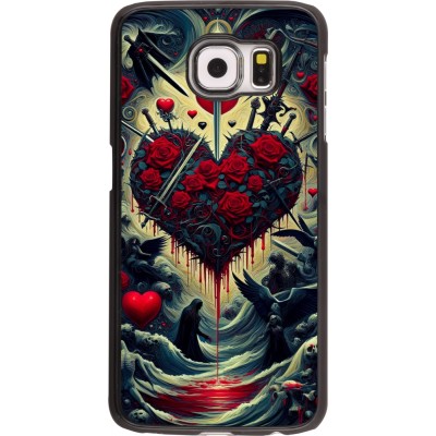 Coque Samsung Galaxy S6 - Dark Love Coeur Sang