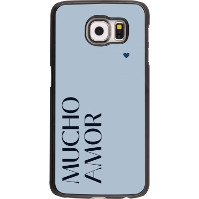 Coque Samsung Galaxy S6 - Valentine 2024 mucho amor azul