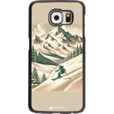 Coque Samsung Galaxy S6 - Vintage Ski Mountain