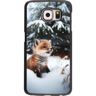 Coque Samsung Galaxy S6 - Noël 2023 Renardeau sapin