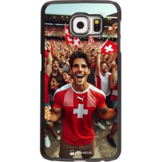 Coque Samsung Galaxy S6 edge - Supporter Suisse Euro 2024