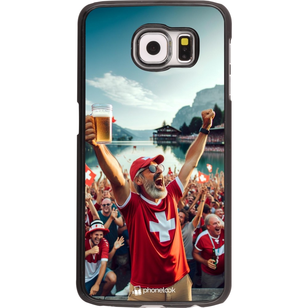 Coque Samsung Galaxy S6 edge - Victoire suisse fan zone Euro 2024