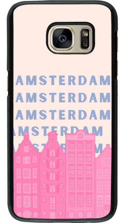 Coque Samsung Galaxy S7 - Amsterdam Pink Print