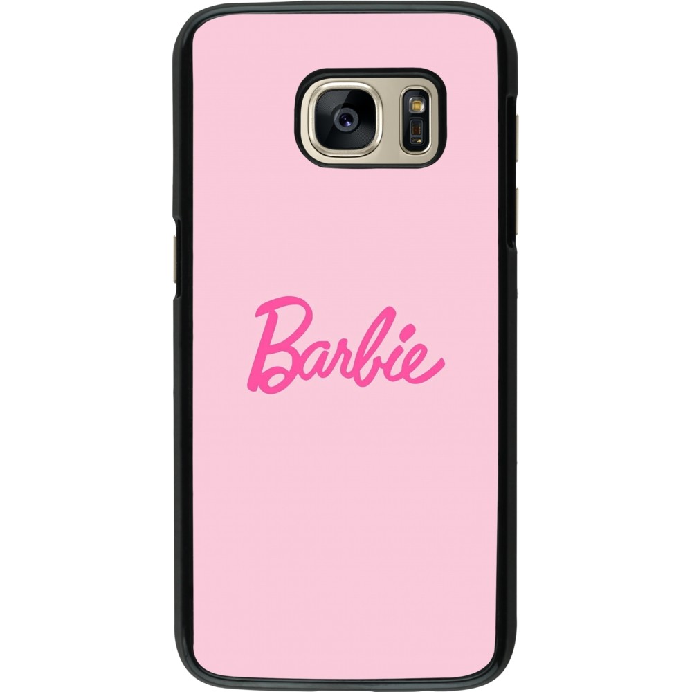 Samsung Galaxy S7 Case Hülle - Barbie Text