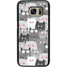 Coque Samsung Galaxy S7 - Chats gris troupeau