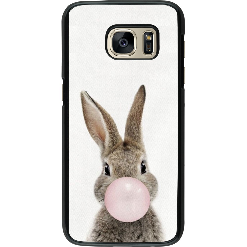 Samsung Galaxy S7 Case Hülle - Easter 2023 bubble gum bunny