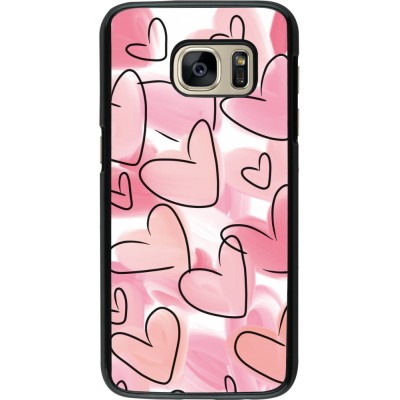 Coque Samsung Galaxy S7 - Easter 2023 pink hearts