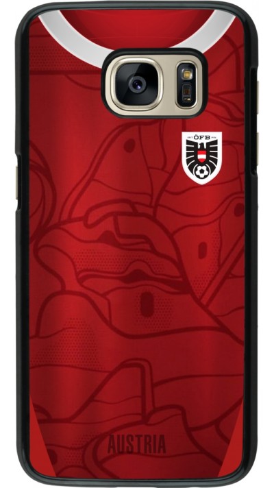 Coque Samsung Galaxy S7 - Maillot de football Autriche personnalisable