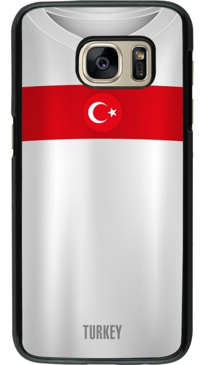 Coque Samsung Galaxy S7 - Maillot de football Turquie personnalisable