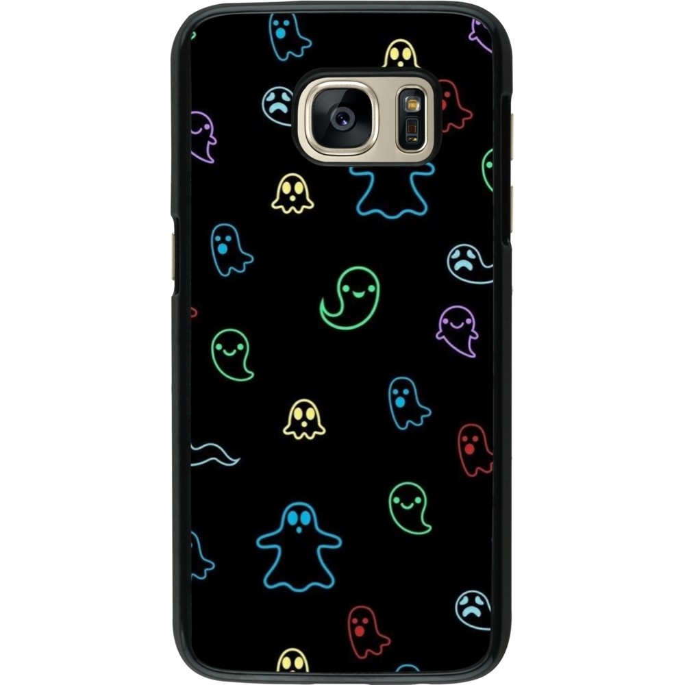 Coque Samsung Galaxy S7 - Halloween 2024 colorful ghosts