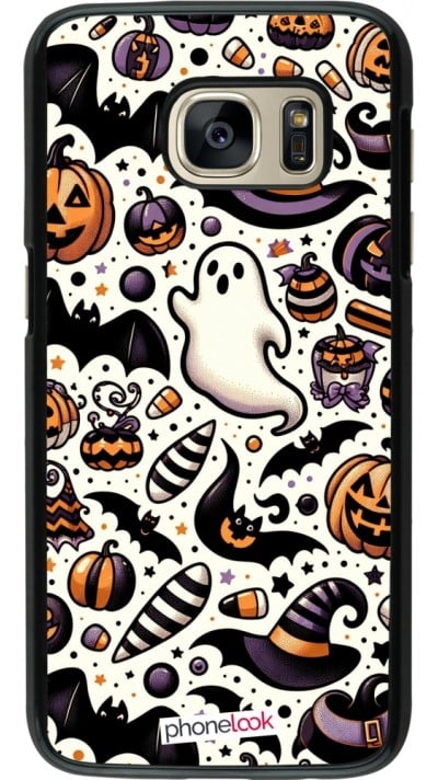 Coque Samsung Galaxy S7 - Halloween 2024 Cute Pattern