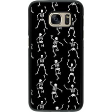 Samsung Galaxy S7 Case Hülle - Halloween 2024 dancing skeleton