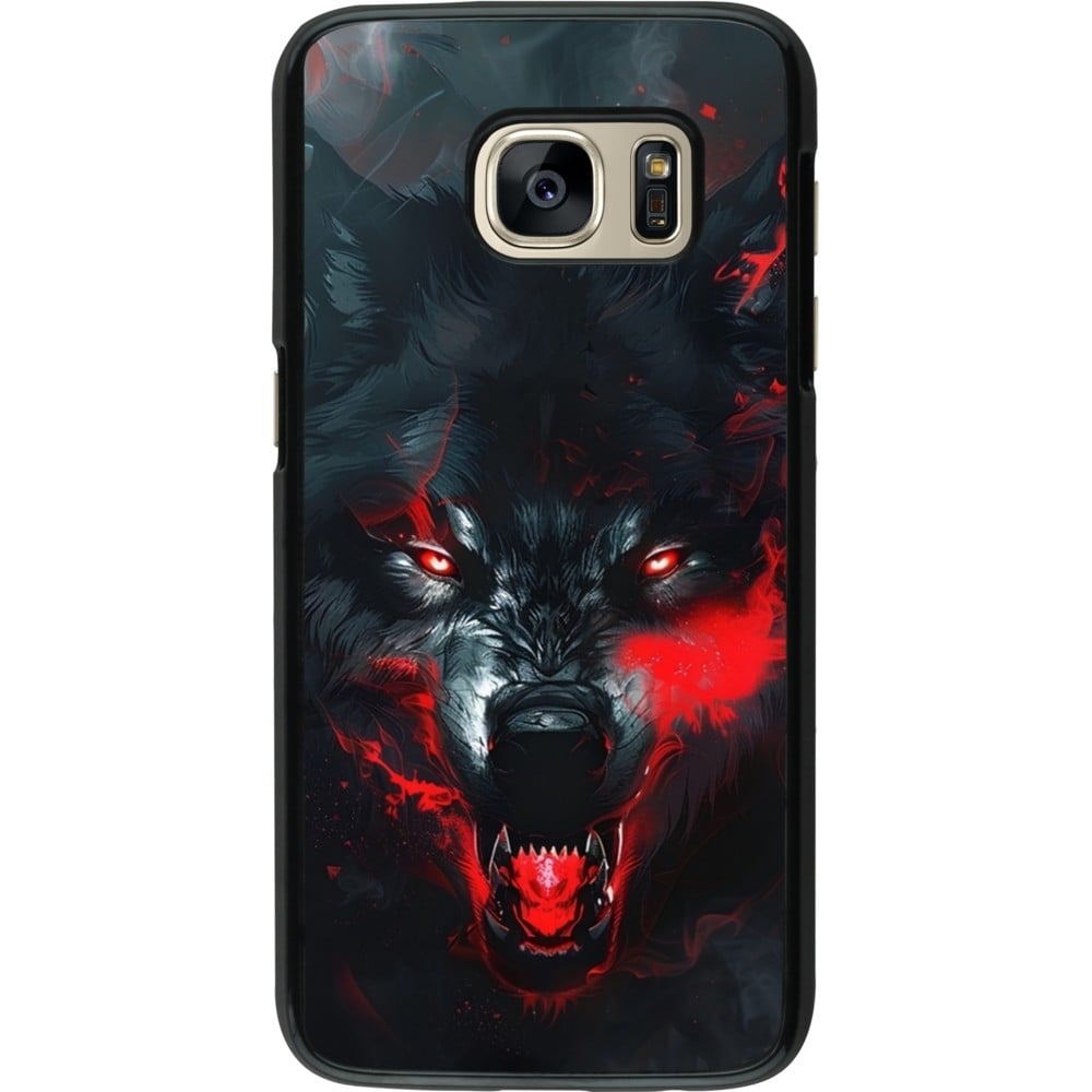 Coque Samsung Galaxy S7 - Halloween 2024 mad werewolf