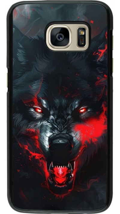 Coque Samsung Galaxy S7 - Halloween 2024 mad werewolf