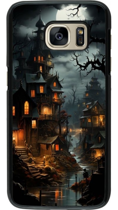 Coque Samsung Galaxy S7 - Halloween 2024 scary town