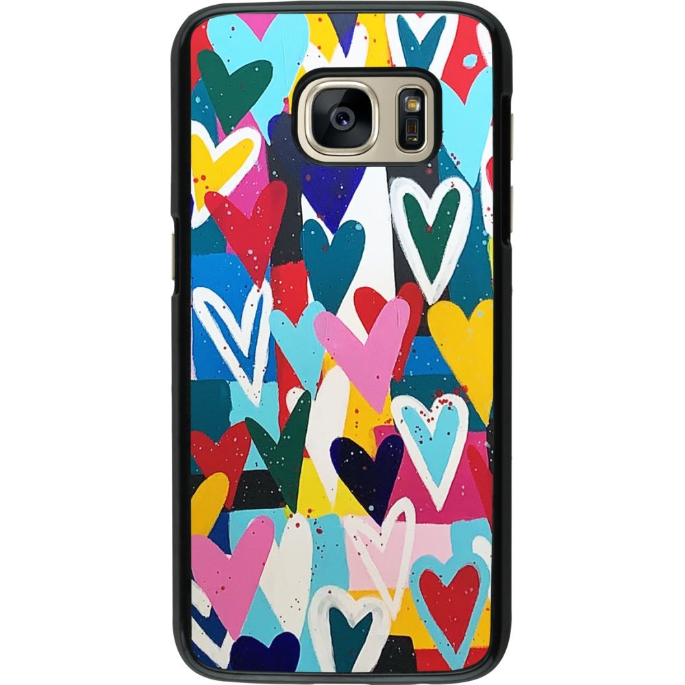 Coque Samsung Galaxy S7 - Joyful Hearts