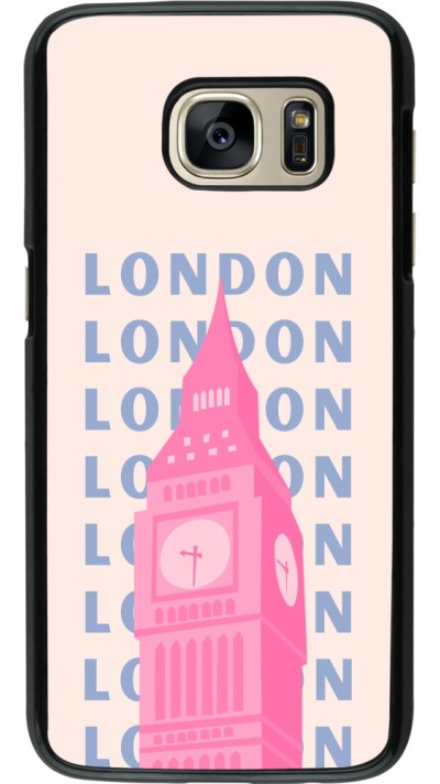 Coque Samsung Galaxy S7 - London Pink Print