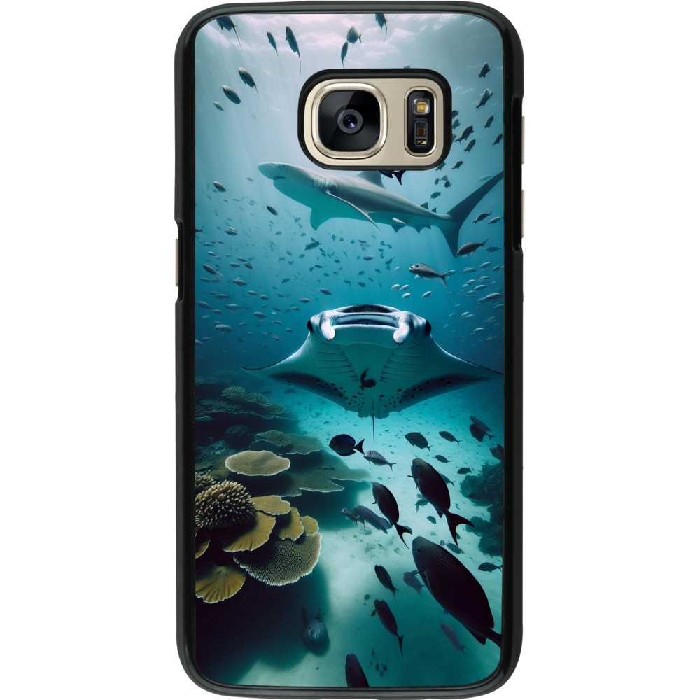 Coque Samsung Galaxy S7 - Manta Lagon Nettoyage