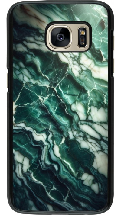 Coque Samsung Galaxy S7 - Marbre vert majestueux