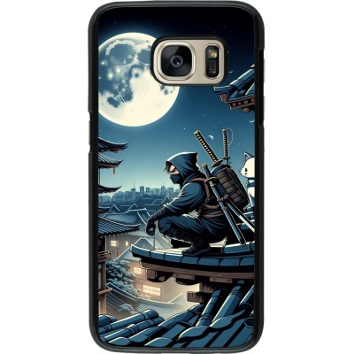 Coque Samsung Galaxy S7 - Ninja sous la lune