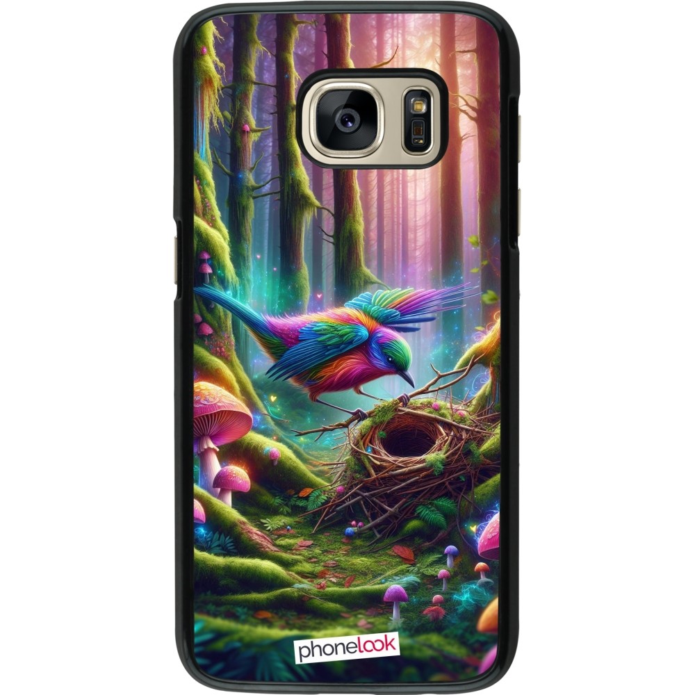 Coque Samsung Galaxy S7 - Oiseau Nid Forêt