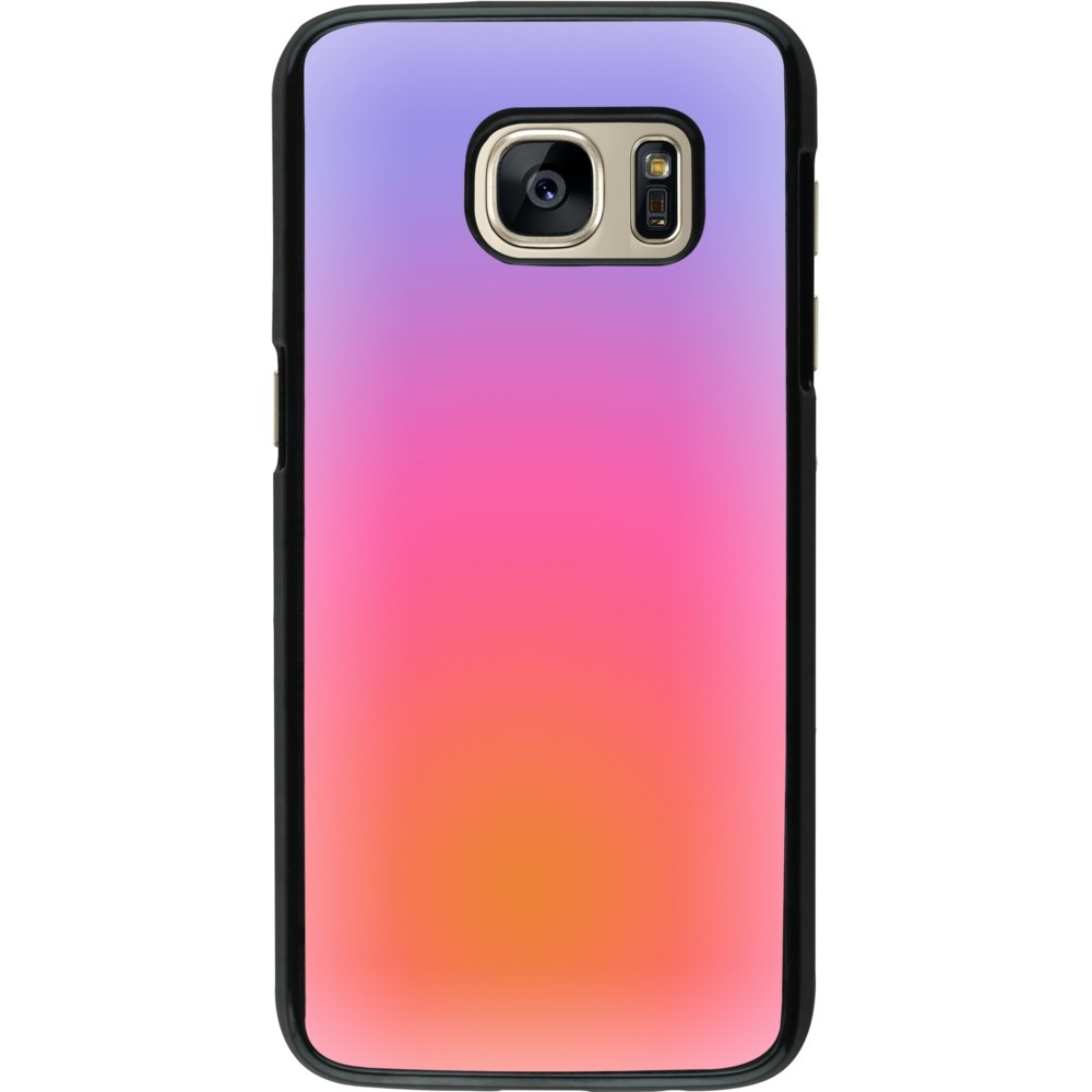 Coque Samsung Galaxy S7 - Orange Pink Blue Gradient