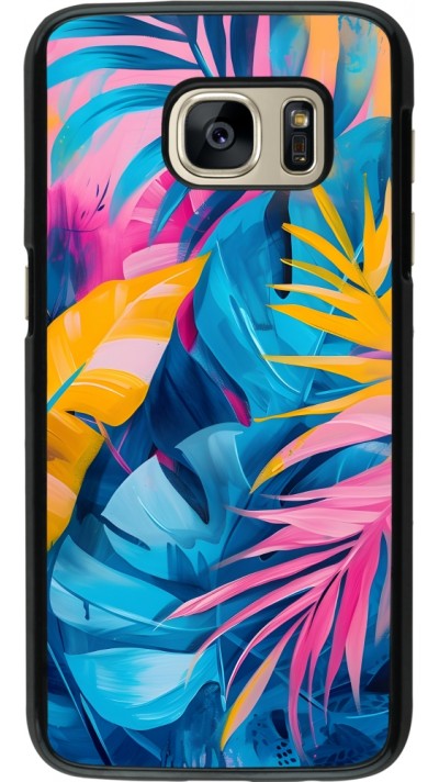 Coque Samsung Galaxy S7 - Palms Blue