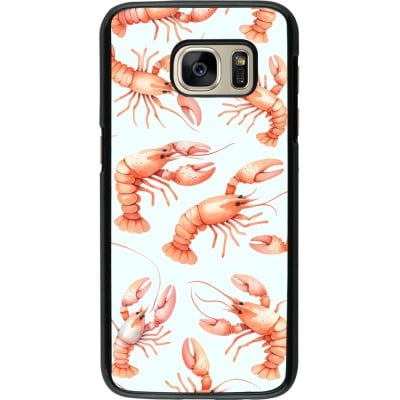 Coque Samsung Galaxy S7 - Pattern de homards pastels