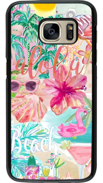 Coque Samsung Galaxy S7 - Preppy Collage Aloha