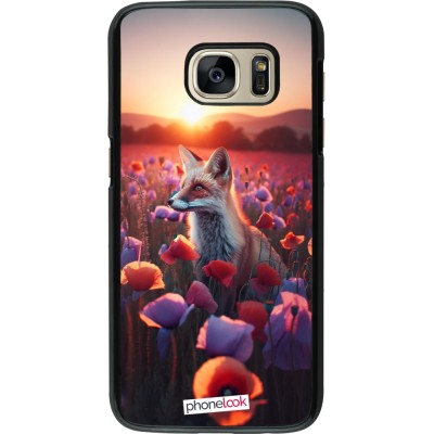 Coque Samsung Galaxy S7 - Renard pourpre au crépuscule