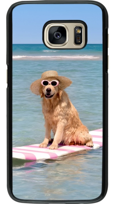 Coque Samsung Galaxy S7 - Summer Dog on Paddle