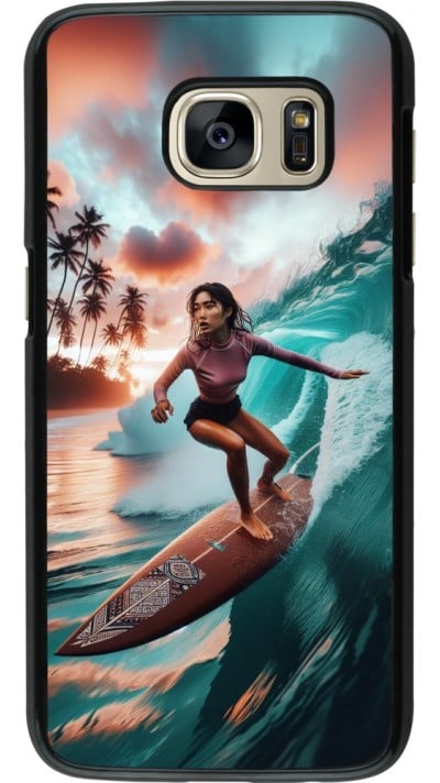 Coque Samsung Galaxy S7 - Surfeuse Balinaise