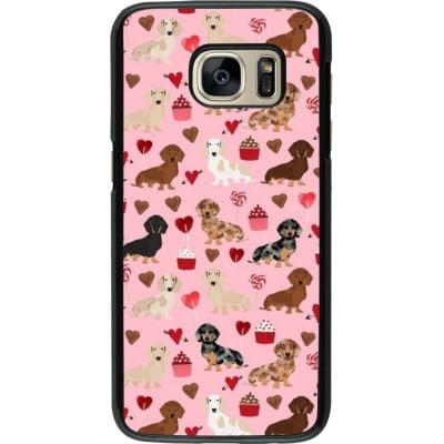 Coque Samsung Galaxy S7 - Valentine 2024 puppy love