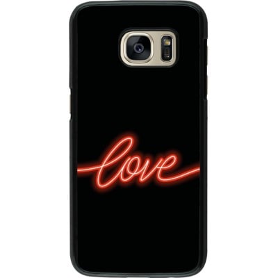 Coque Samsung Galaxy S7 - Valentine 2023 neon love