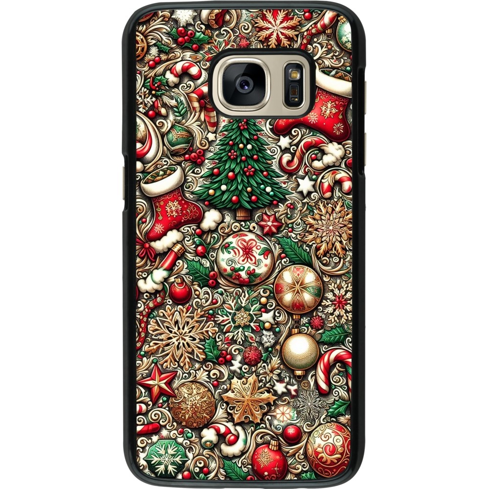 Coque Samsung Galaxy S7 - Noël 2023 micro pattern