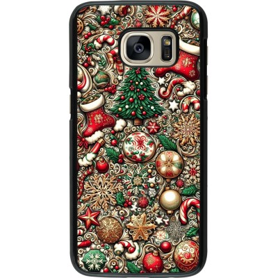 Coque Samsung Galaxy S7 - Noël 2023 micro pattern