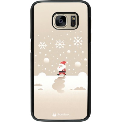 Coque Samsung Galaxy S7 - Noël 2023 Minimalist Santa