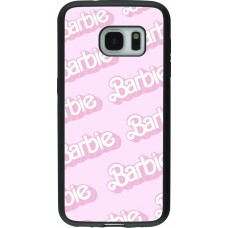 Coque Samsung Galaxy S7 - Silicone rigide noir Barbie light pink pattern