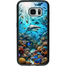 Coque Samsung Galaxy S7 - Silicone rigide noir Bora Bora Mer et Merveilles