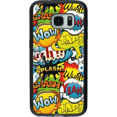 Coque Samsung Galaxy S7 - Silicone rigide noir Cartoons slogans