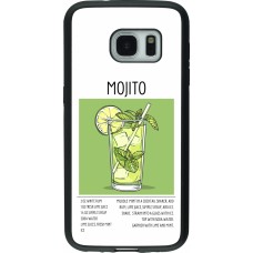 Coque Samsung Galaxy S7 - Silicone rigide noir Cocktail recette Mojito