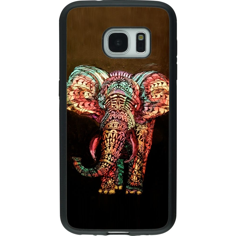 Coque Samsung Galaxy S7 - Silicone rigide noir Elephant 02