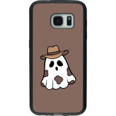 Coque Samsung Galaxy S7 - Silicone rigide noir Halloween 2024 cowboy ghost