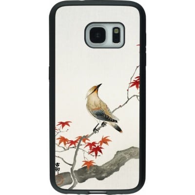 Coque Samsung Galaxy S7 - Silicone rigide noir Japanese Bird